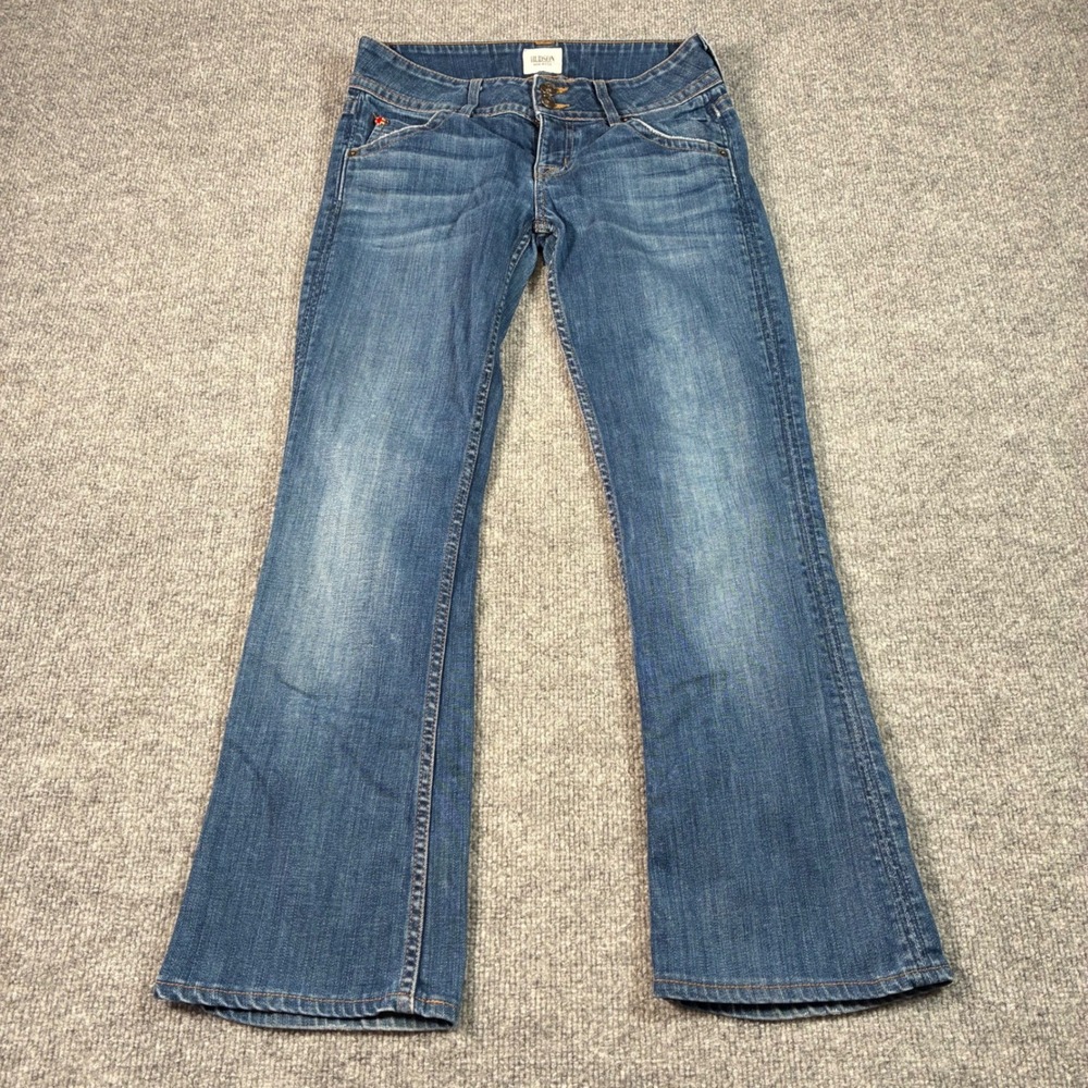 Hudson Signature Bootcut Jeans Womens 26 Blue Low Rise Flap Pocket Y2K Denim